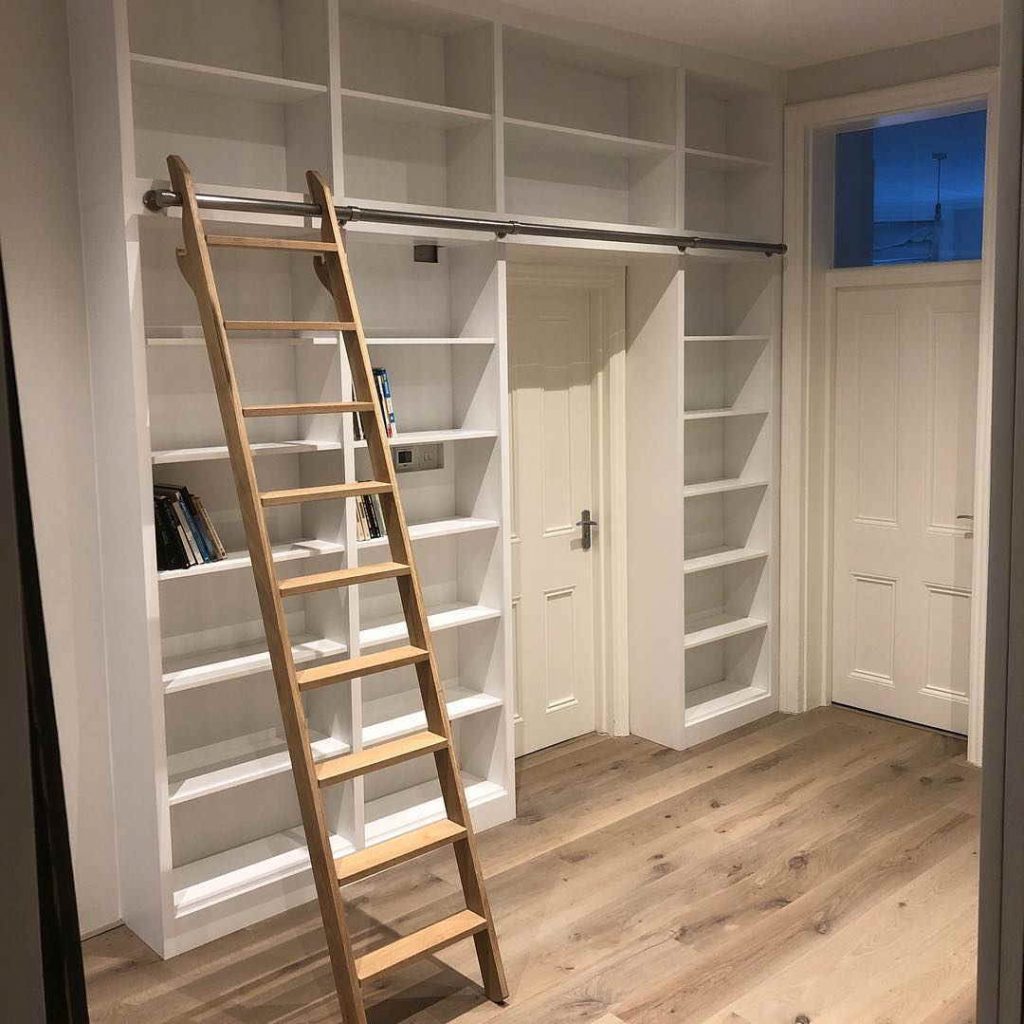 hallway entrance over the door bookshelf small spaces