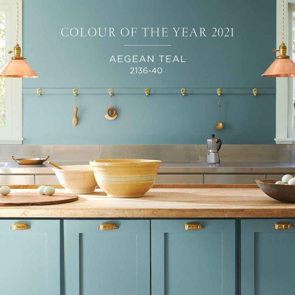 Benjamin Moore Aegean Teal 2021 Color of the Year