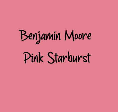 Benjamin Moore Pink Starburst
