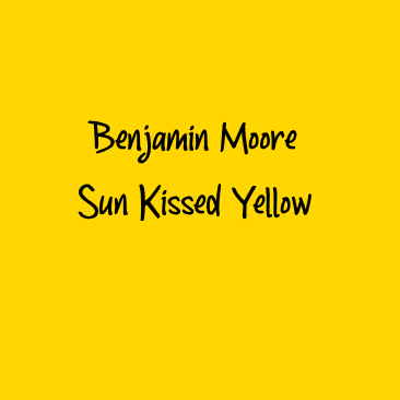 Benjamin Moore Sun Kissed Yellow