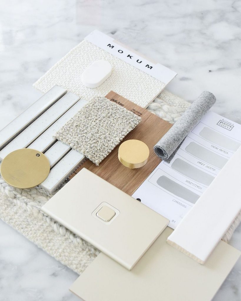 Neutral Materials Mood Board