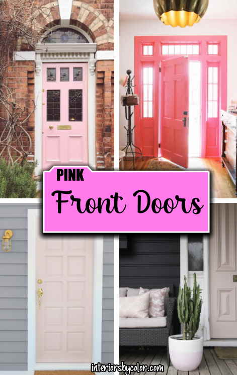 Pink Paint Colors for Front Door