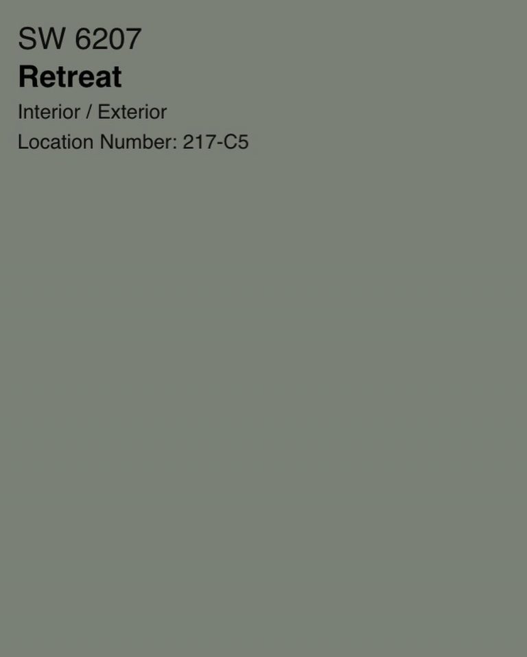 Sherwin Williams Retreat Green Paint Color Interiors By Color