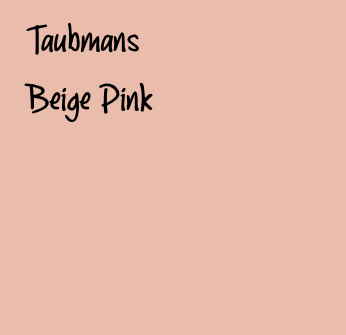 Taubmans beige pink paint color swatch