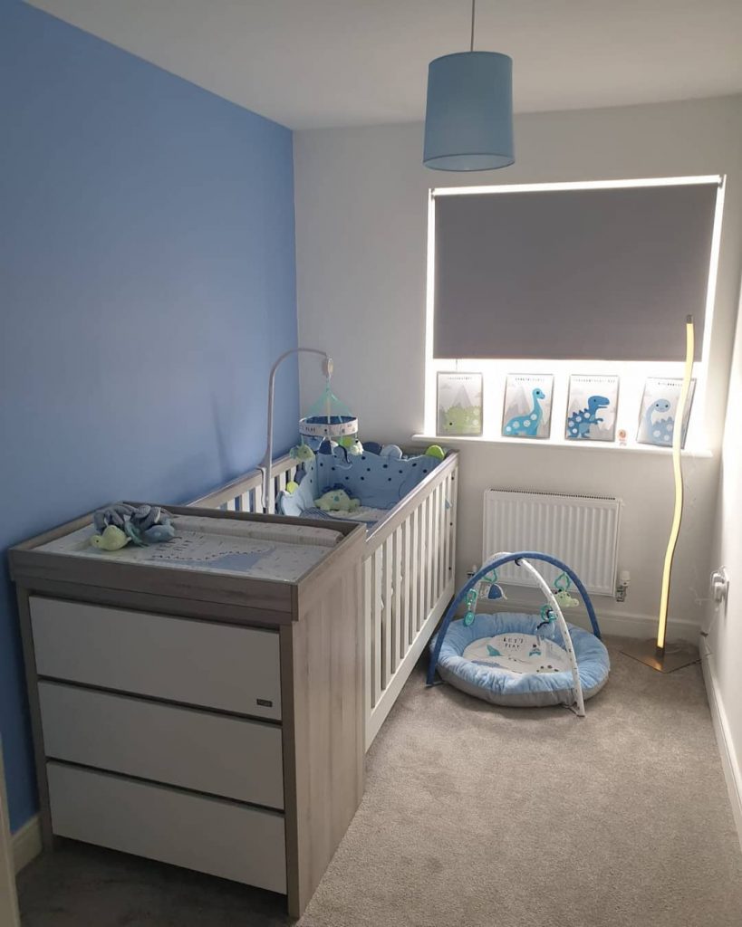 Dulux Blue Babe nursery paint color