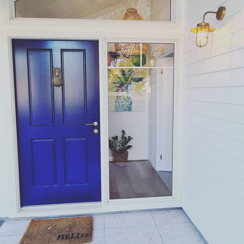 Dulux Blue Lobelia paint color front door