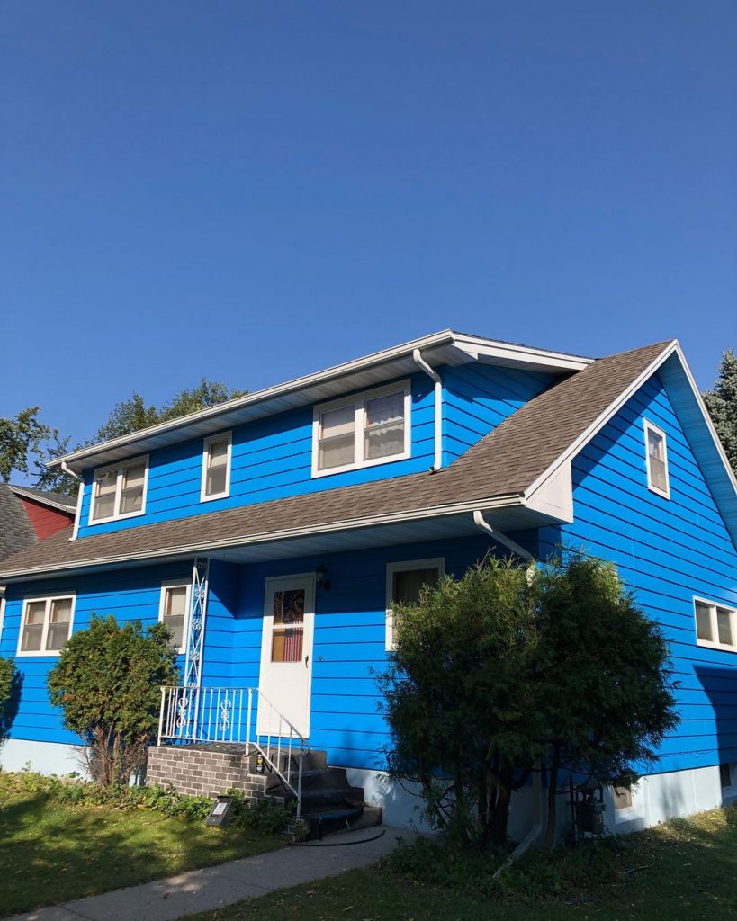 Sherwin Williams Dynamic Blue exterior paint color