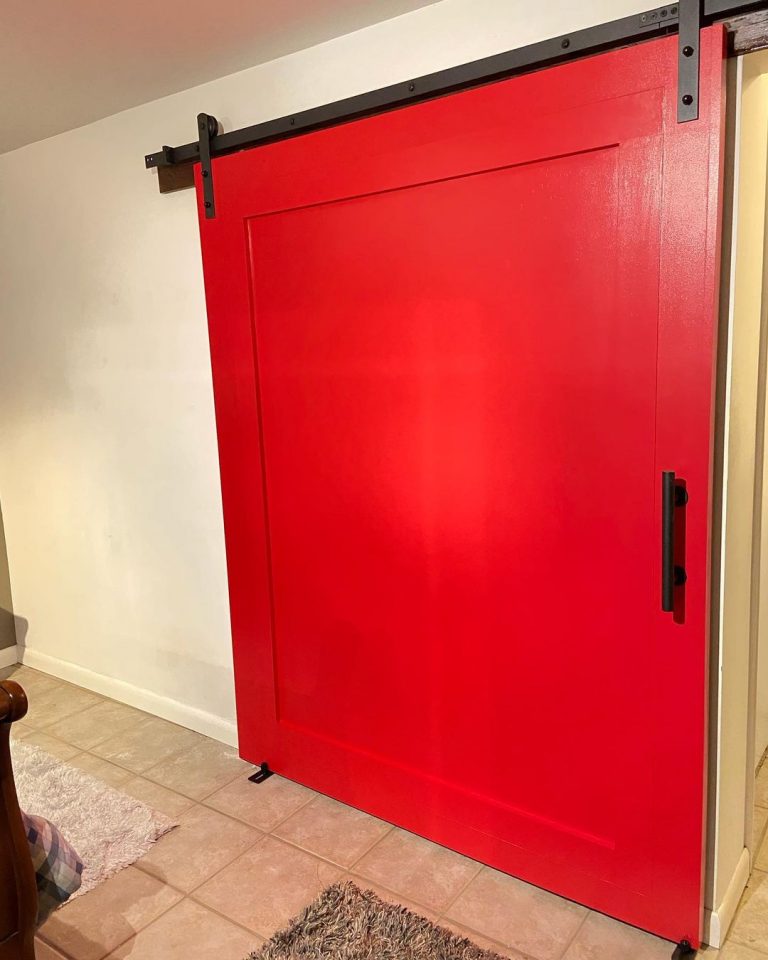 Red Front Doors on Houses Interiors By Color