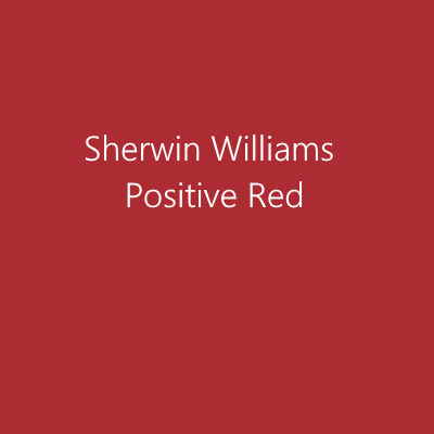 Sherwin Williams Positive Red