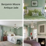 Benjamin Moore Antique Jade green paint color samples