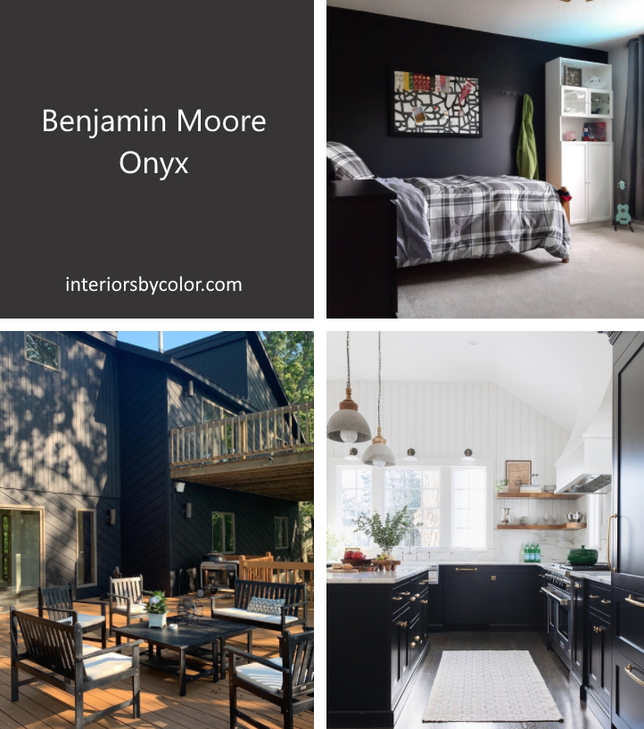 black paint color benjamin moore onyx