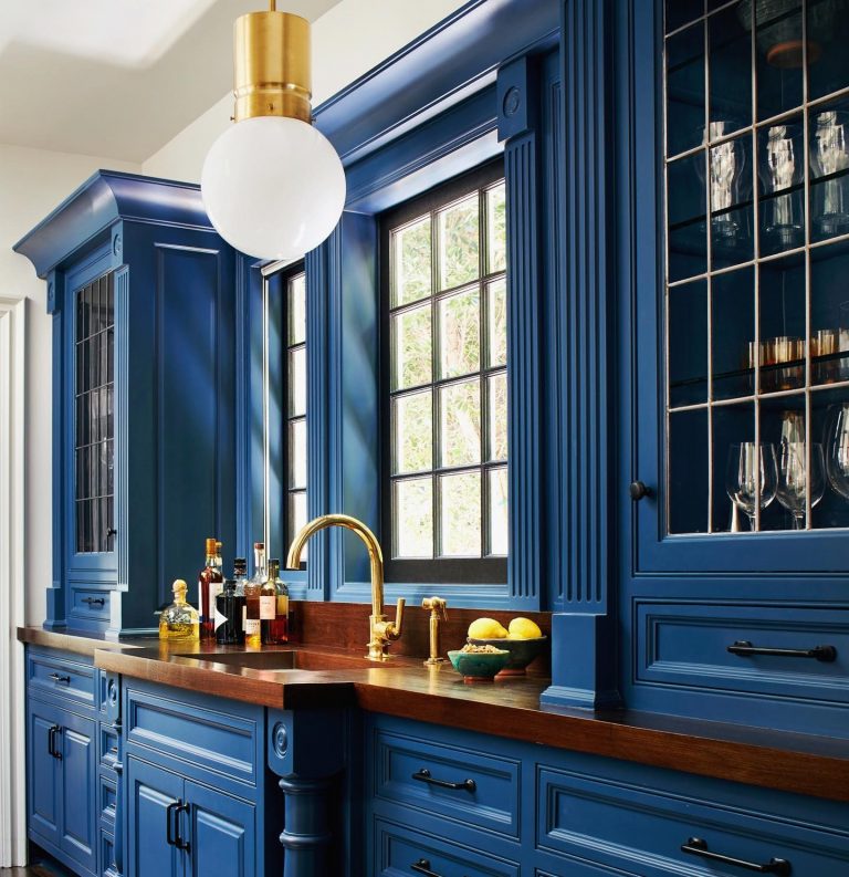 Benjamin Moore Newburyport Blue Butler's Pantry Interiors By Color