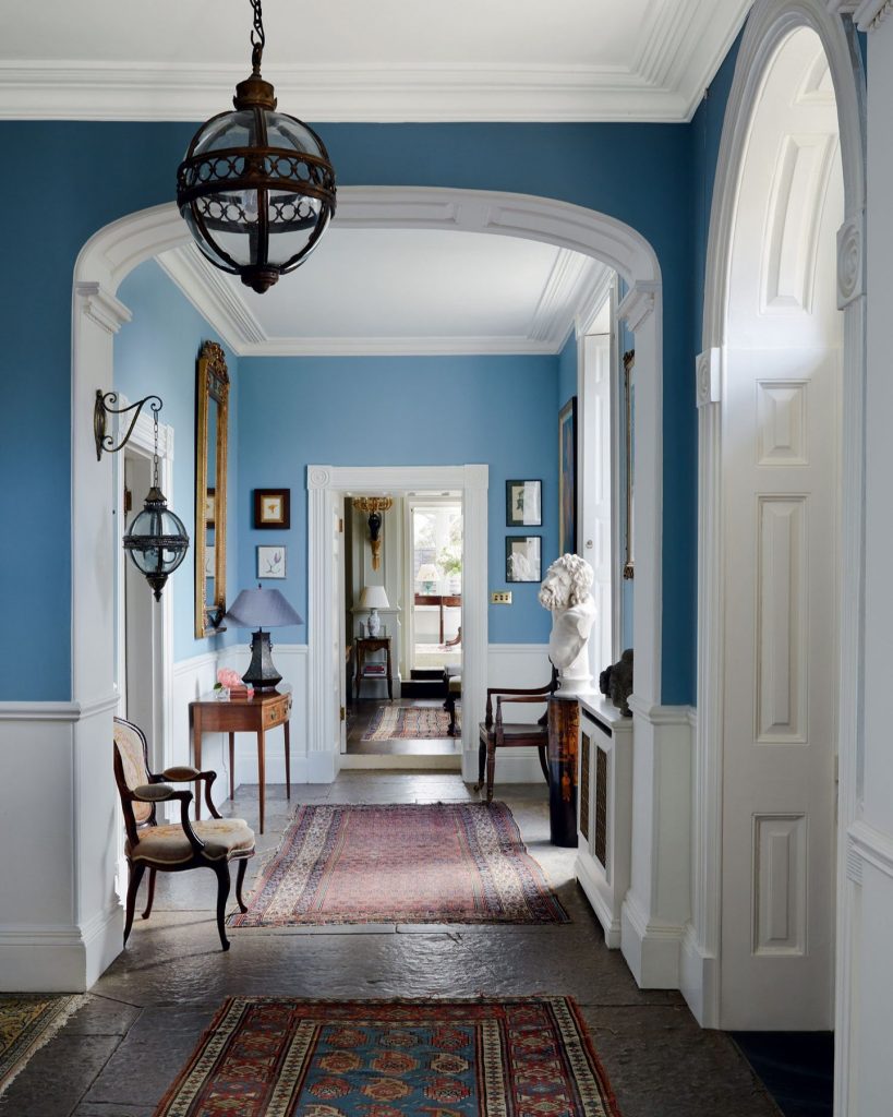 Edward Bulmer Paint French Blue Hallway