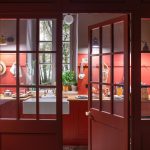 A Modern Red Kitchen in Tuscany