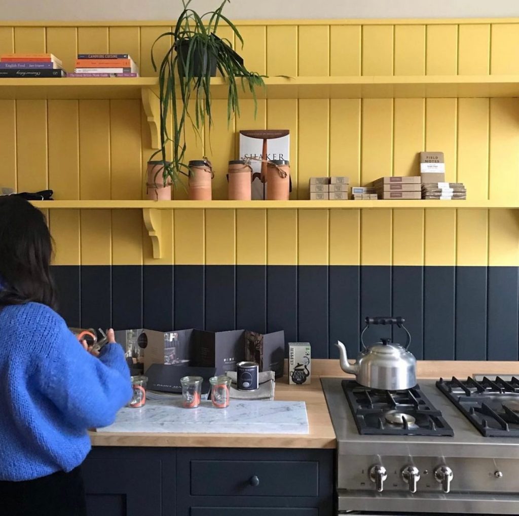 The Paint Makers Company Swinging Yellow + Funeral Party Kitchen Paint black and yellow kitchen