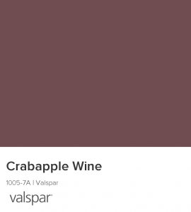 Valspar Crabapple Wine