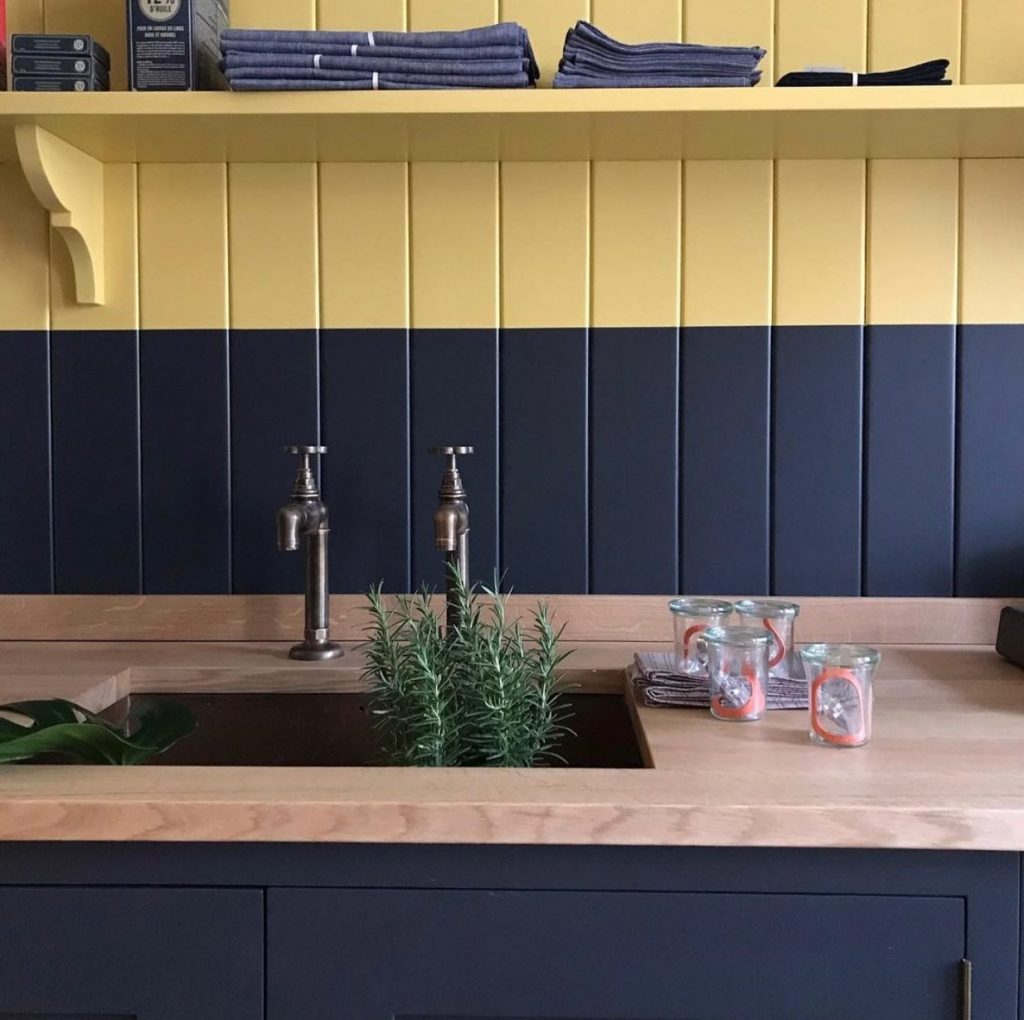 The Paint Makers Company Swinging Yellow + Funeral Party Kitchen Paint black and yellow kitchen