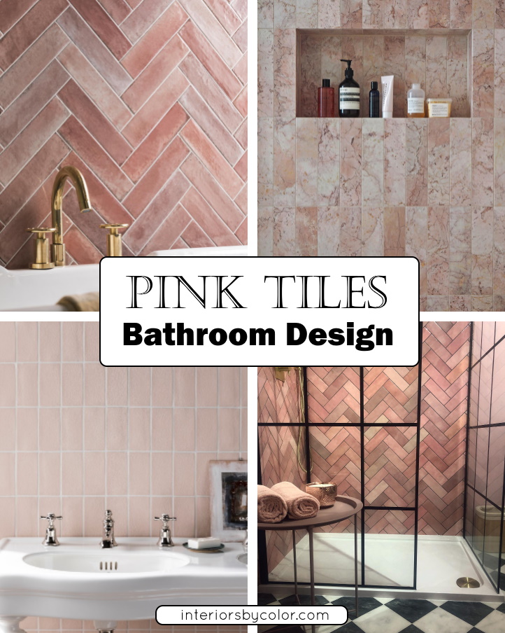 Pink Tiles Bathroom Interior Design Ideas