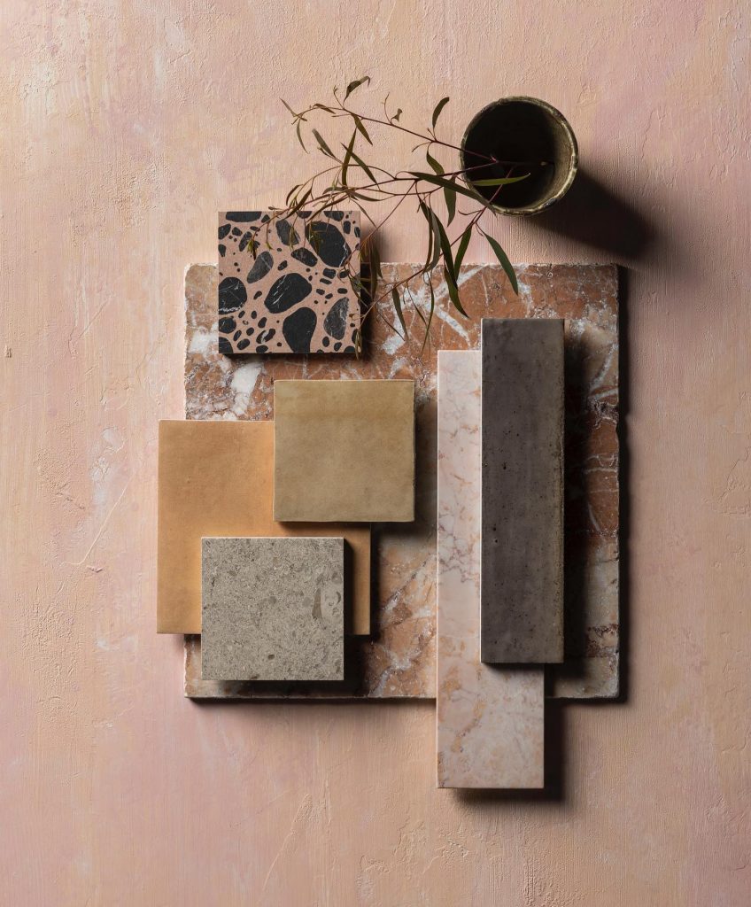 muted dusky pinks & terracotta tones