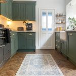 Edwardian Terrace Kitchen Reno Painted in Green