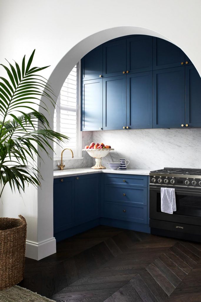 porters paints mariner Blue kitchen cabinets Australia