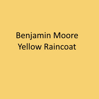 Benjamin Moore Yellow Raincoat