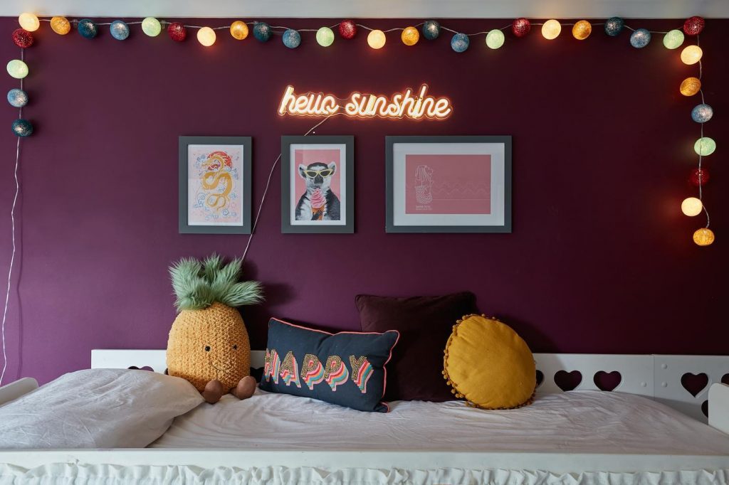 Dulux Royal Berry paint colour bedroom