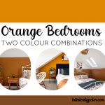 Orange Two Colour Combination for Bedroom Walls