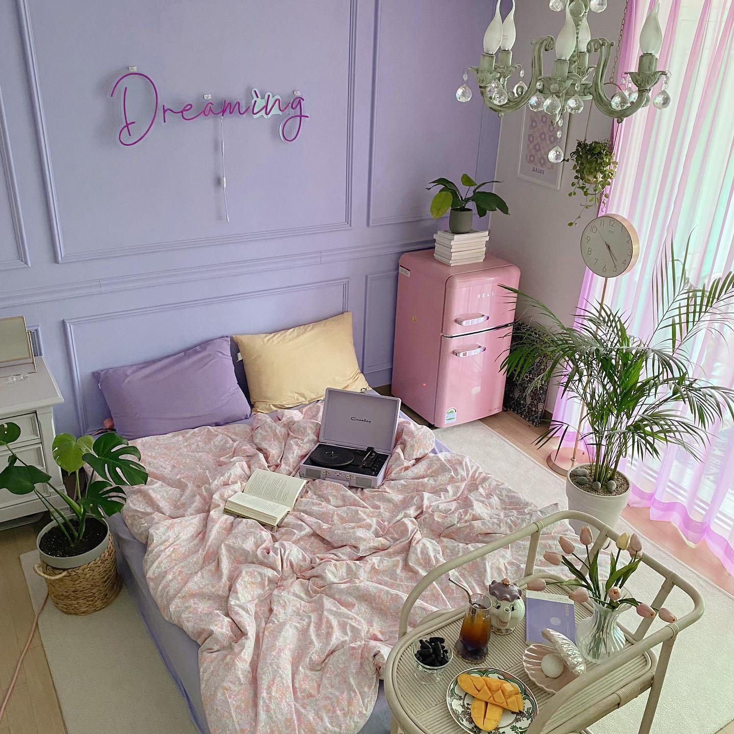 modern purple bedroom colors