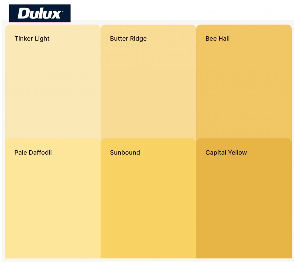 Sunshine Yellow Paint Colors from Dulux