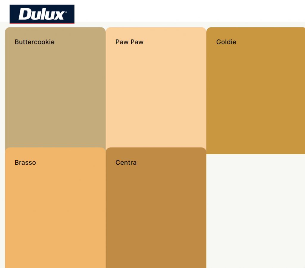 dark yellow Paint Colors from Dulux