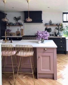 12+ Pink Paint Colors for Your Kitchen Cabinets that are Inspirational!