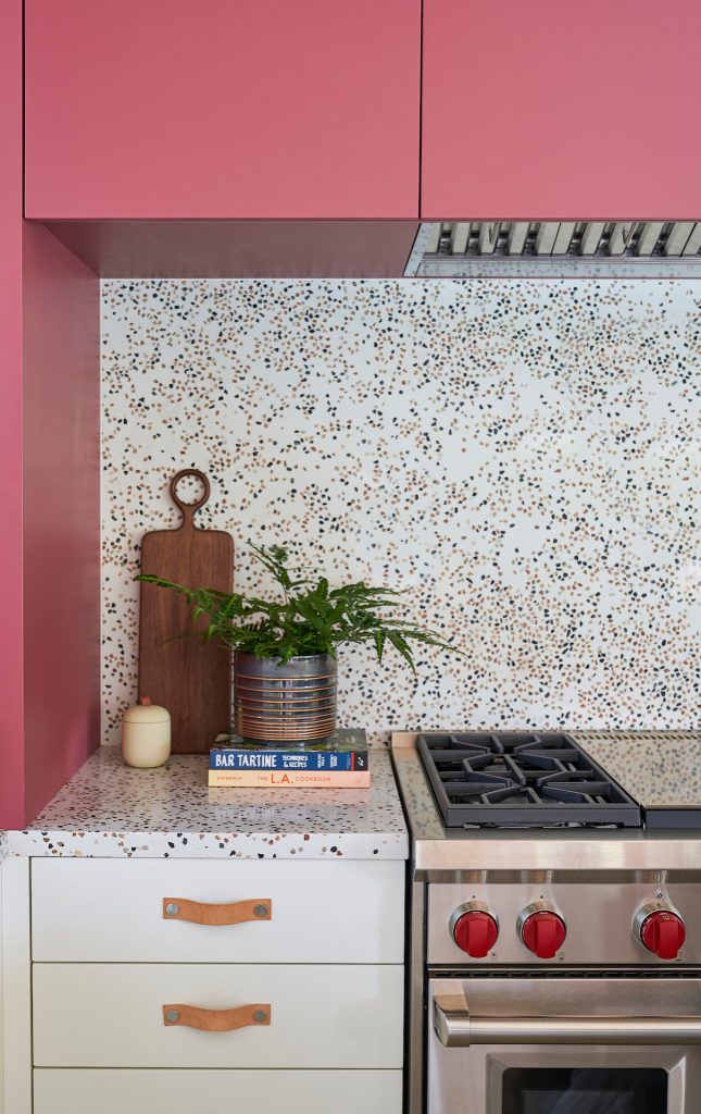 pink kitchen design ideas modern