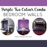 Purple Two Colour Combination for Bedroom Walls