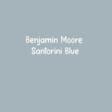 Benjamin Moore Santorini Blue.