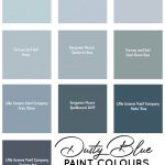 dusty blue paint colour palette