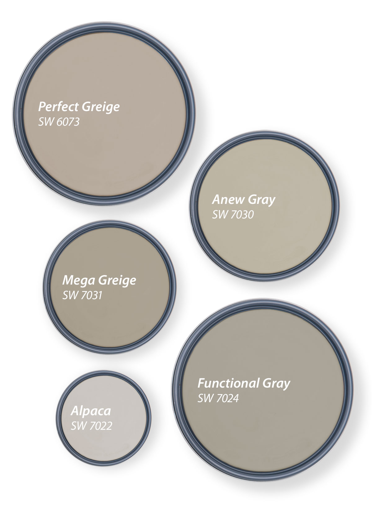 Sherwin Williams Top 5 Shades of Greige