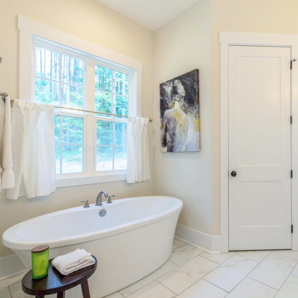 Benjamin Moore November Rain bathroom paint