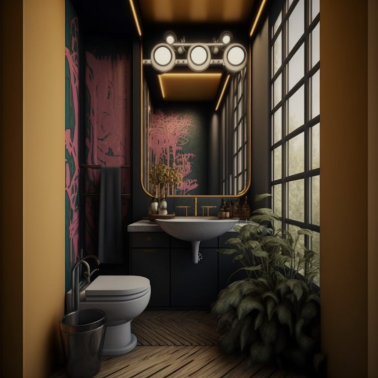 Sherwin Williams Brittlebush bathroom