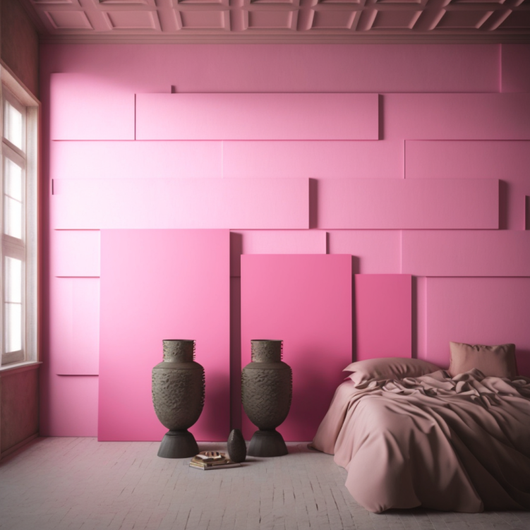 pink bedroom contemporary