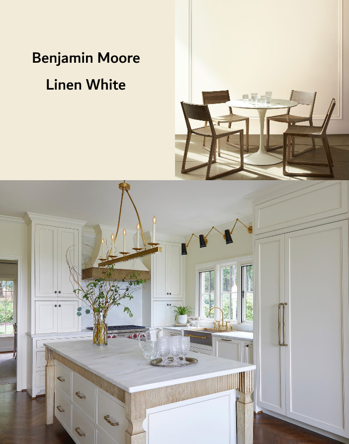 Benjamin Moore Linen White Paint color