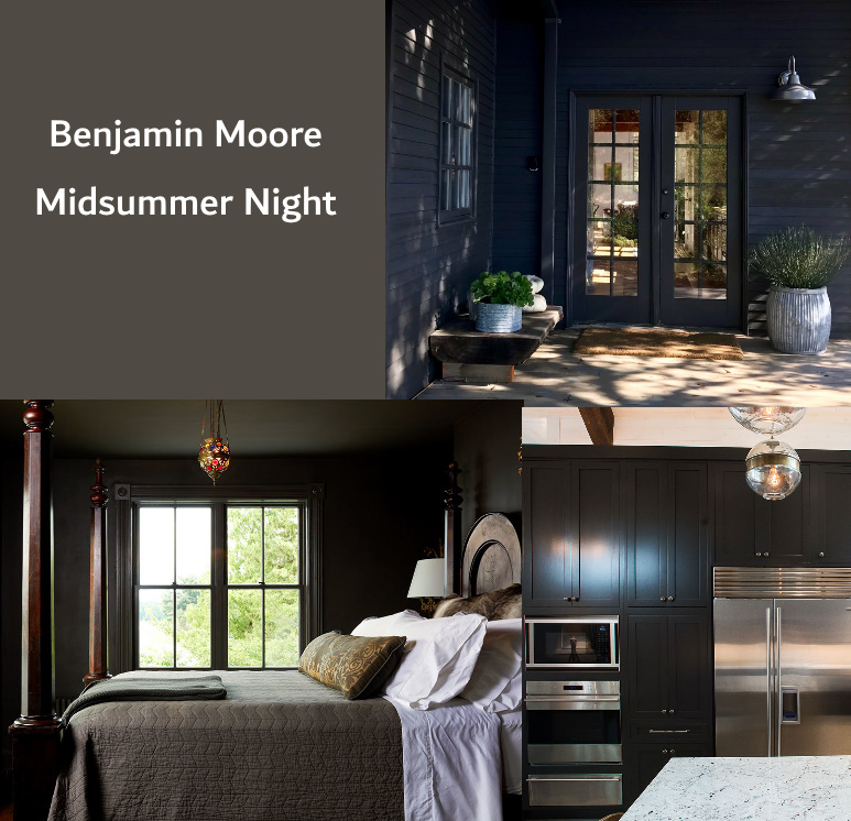 Benjamin Moore Midsummer Night black paint color