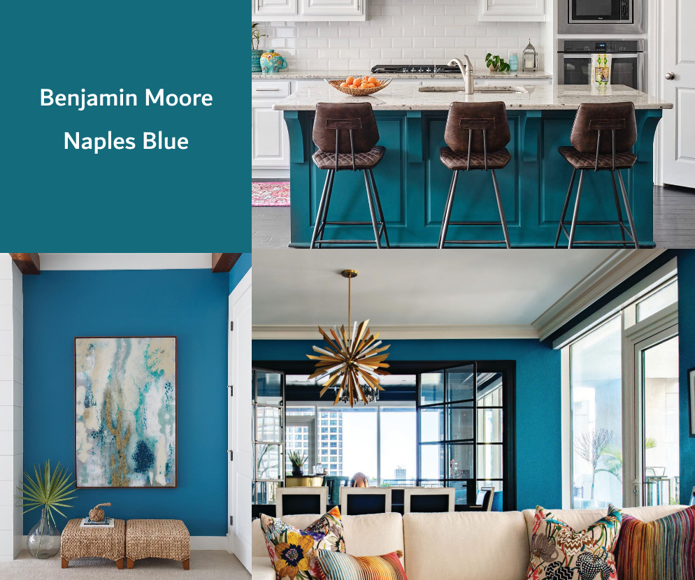 Benjamin Moore Naples Blue paint color