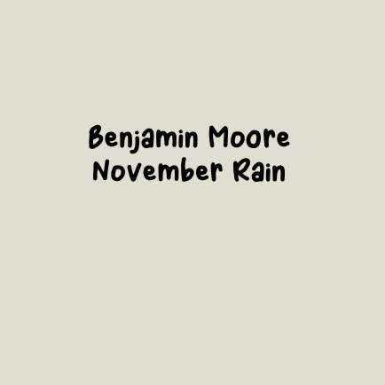Benjamin Moore November Rain