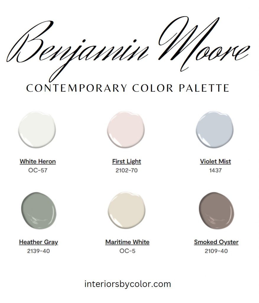 The Benjamin Moore Contemporary Color Palette.