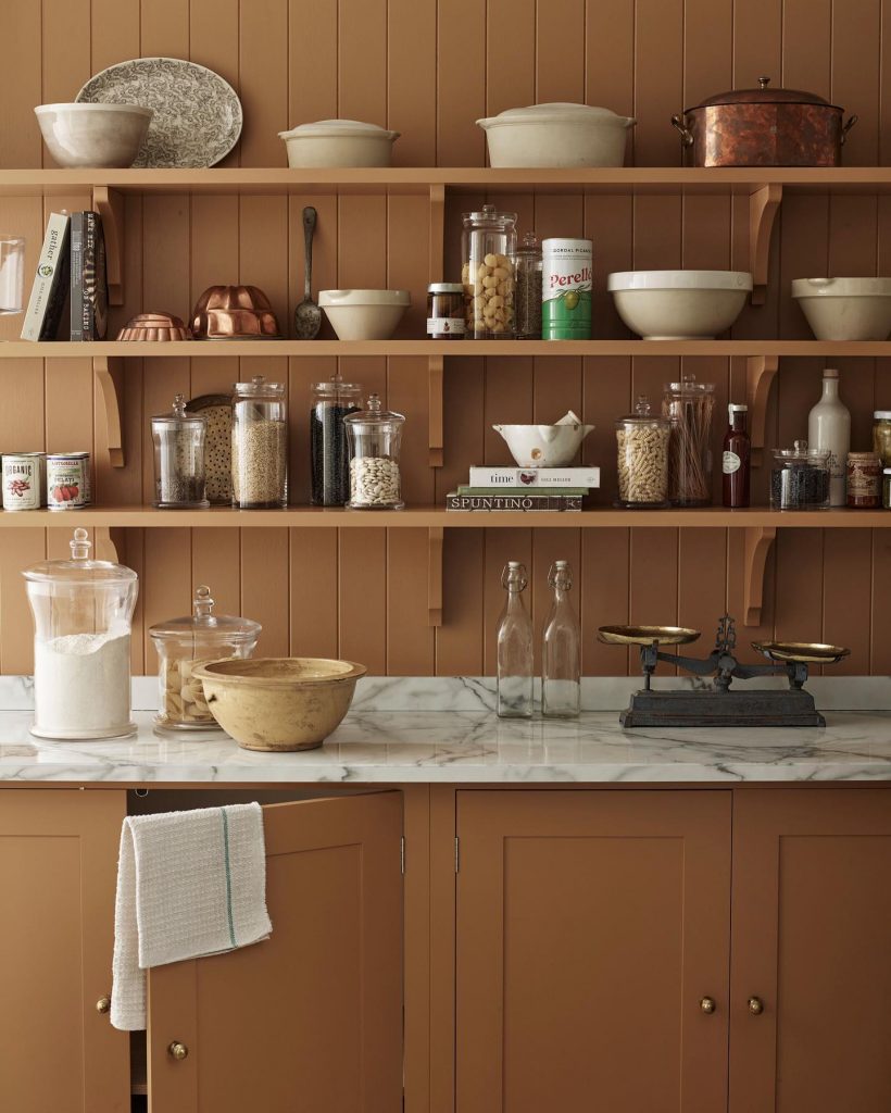 orange kitchen pantry scullery