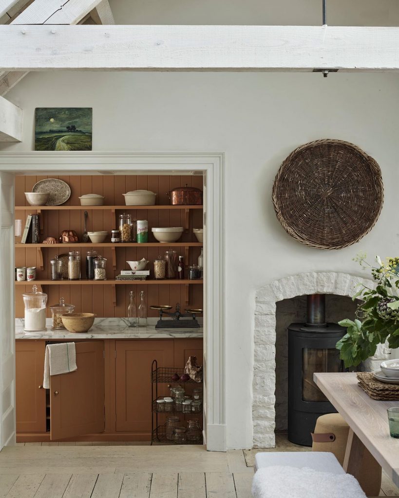 orange kitchen pantry scullery