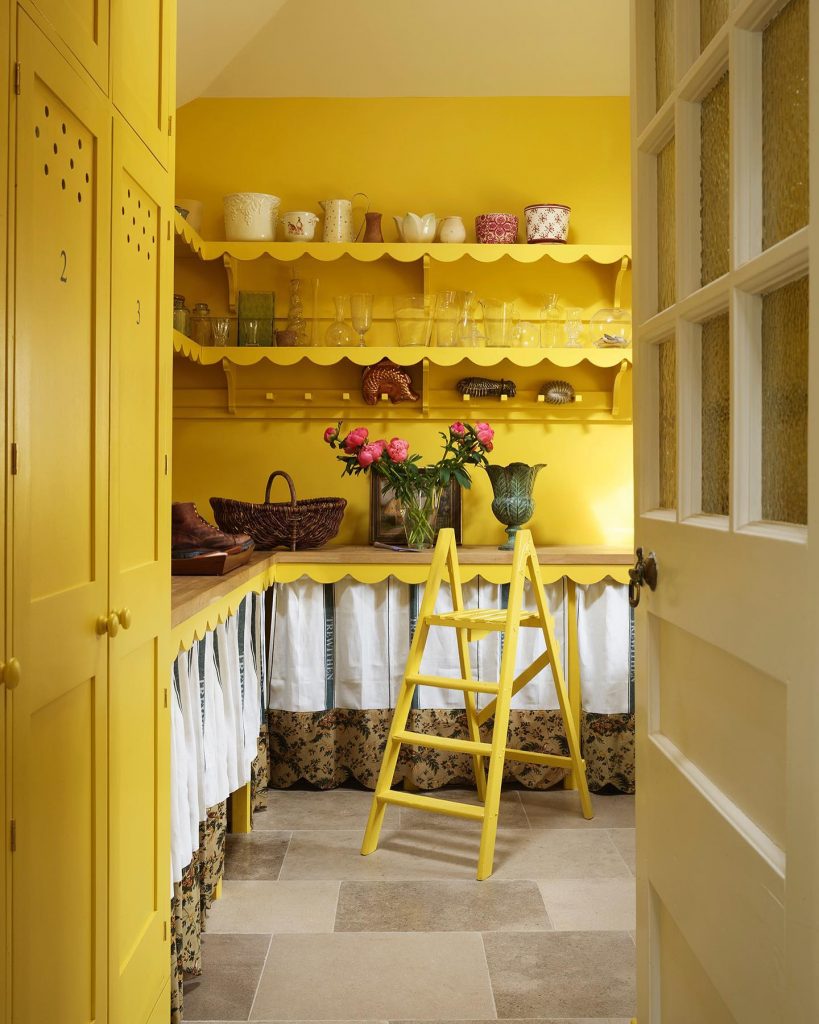 yellow kitchen cabinets 2023