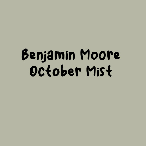 Benjamin Moore October Mist