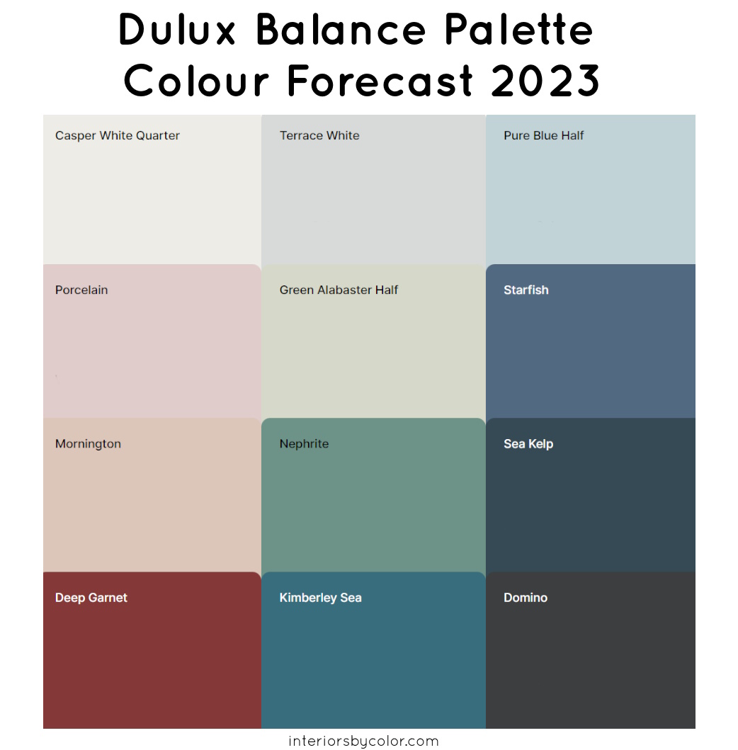 Dulux Balance Palette Colour Forecast 2023